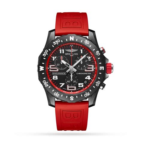 breitling red strap